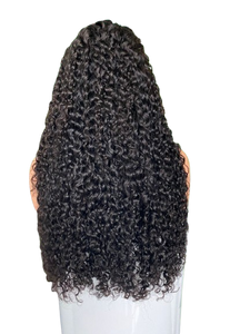 Deep Curly Human Hair Wig - Long Length Full Density